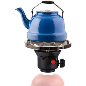 Avilia - Fornello da Campeggio a Gas con Attacco Filettato 7/16 e Accensione Piezo, Fornello a Gas Portatile per Cucina da Esterno, Compatibile con Cartucce Valvolate 220-450g, Compatto e Leggero