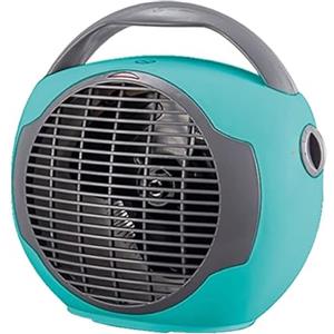 Virsus Termoventilatore Sun portatile 1000-2000 watt 2848, misura 24x14x21 cm, basso consumo, 2 livelli di potenza, scaldino elettrico scaldabagno con funzione Caldo e Freddo, Vari Colori (turchese)