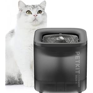 PETKIT CYBERTAIL Fontanella per Gatti, Pompa dell'Acqua Senza Fili,25dB Silenziosa,Fontanella per Cani,3.0 Aggiornare l'elemento Filtrante,1.8 L(Non Base Wireless)