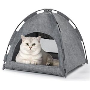 Nobleza Cuccia per Gatto e Cani - 2 in 1 Multiuso Pieghevole Lavabile in Lavatrice - Casetta Chiusa per Interno e Uso Esterno