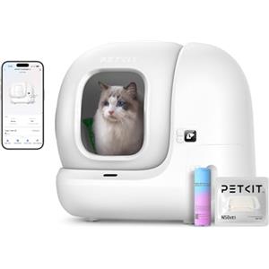 PETKIT Pura Max 2 Lettiera Gatto Autopulente, Lettiera Automatica per Gatti,Capacità Massima 76L,XSecure,Antiodore,Controllo APP per Più Gatti(Non Contiene Spray Deodorante)