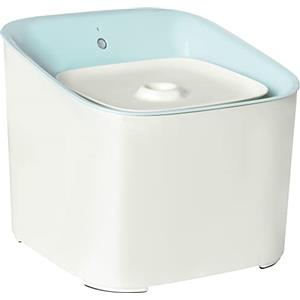 PawHut Fontanella per Gatti e Cani da 3L, Dispenser Acqua Automatico con Filtro a Carboni, Luce LED e Sensore di Movimento, Bianco