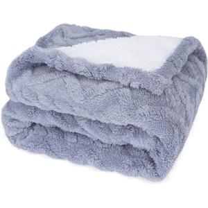 Nobleza Coperta Impermeabile per Cani, Morbida Coperta in Pile per Cani in Miniatura e Piccoli Gatti, M 100 x 75 cm, Coprisedile Reversibile, Lavabile in Lavatrice, Azzurro