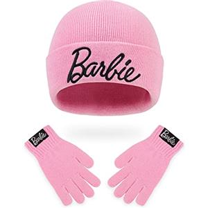 Barbie Cappello Invernale e Guanti Set Invernale Rosa per Bambina di Accessori Originali