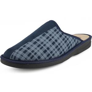 JOMIX Ciabatte Uomo Anatomiche Punta Chiusa Pantofole Uomo Eleganti e Comode Made in Italy ITU1986-3 (Blu,42)