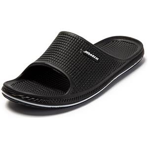 JOMIX Ciabatte Uomo Estive da Piscina Pantofole Gomma per Bagno Spiaggia Mare SU9012 Nero, 42
