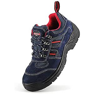 JOMIX Scarpe Antinfortunistiche Uomo Donna Unisex S1P SRC Scarpe da Lavoro Cantiere Magazzino Antiscivolo GU0464 (Blu Navy, 39)