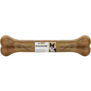 Croci King Bone - Osso per cani sfuso, Snack premio masticativo per cani in pelle bovina naturale, dental stick per la pulizia dei denti, 25 cm - 240 g