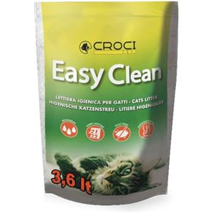 Croci Easy Clean - Lettiera Gatto - Sabbia in Cristalli di Silicio - ad Alto Assorbimento e Veloce da Pulire, 3,6 Lt