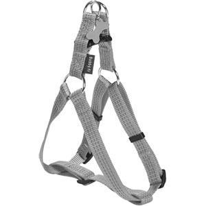 Bobbi Brown Bobby Safe - Pettorina per Cani di Taglia Molto Piccola, Riflettente e Resistente, con Doppio Anello in metallo, Colore Grigio, Taglia XS/circonferenza petto 28-43 cm