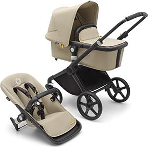 Bugaboo Fox Cub, Passeggino Multi-Terreno Leggero e Resistente, Design Robusto e Cappottina Extra-Large, Sistema di Chiusura in un Unico Pezzo che Resta in Piedi, Desert Beige