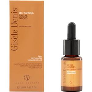 Gisele denis GISÈLE DENIS - Gocce Autoabbronzanti Viso 15 ml, Abbronzatura Graduale, Idratante, Autoabbronzante Viso, con DHA, Eritrulosio e Acido Ialuronico, Profumazione Gradevole, Formula Vegana