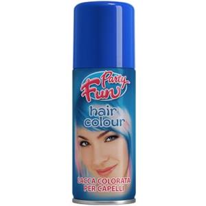 Virsus 1 bomboletta Spray da 100 ml, temporaneo per Capelli, per Feste Party e Eventi sia per Bambini e Ragazzi lacca Colorata Blu