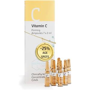 Elemental Care Fiale Siero Vitamina C 7x2ml - Ampolle Viso Naturali con Vitamina C, Idratante e Illuminante - Routine Skincare Quotidiana, Per Pelle Luminosa e Curata