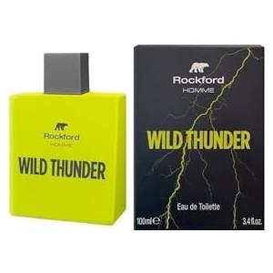 Rockford, Wild Thunder, Profumo da Uomo, Eau de Toilette, con Note Fresche di Arancia Rossa, Bacche di Ginepro, Bergamotto, Salvia, Lavanda, Geranio, Vetiver, Patchouli e Legno di Cedro, 100 ml