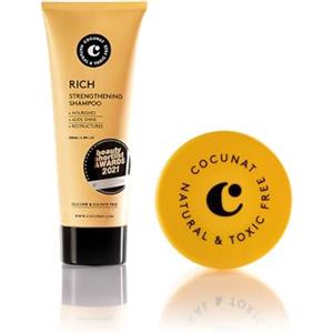 COCUNAT | Kit Nutrizione Capelli Secchi | Shampoo Rinforzante Ricco + Maschera Ultra-Nutriente BOOMBASTIC | Deterge, Idrata, Nutre, Definisce ed Elimina il Crespo | Senza Silicone e Senza Solfati