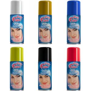 Virsus 6 bombolette Spray da 100 ml Colori Assortiti per capelli, colora i Tuoi Capelli per Feste Party e Eventi sia per Bambini e Ragazzi lacca Colorata