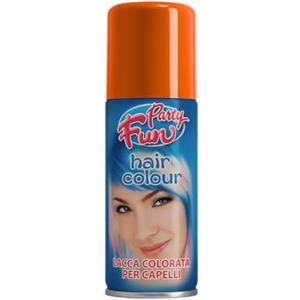 Virsus 1 bomboletta Spray da 100 ml di Colore Arancio temporaneo per Capelli, colora i Tuoi Capelli per Feste Party e Eventi sia per Bambini e Ragazzi lacca Colorata Arancione
