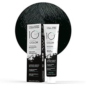 Capello point 10 Perm, Colorazione a Lunga Durata Express, Colore Capelli 1 Nero, Tinta per Capelli, Copertura Rapida e Omogenea in 10 Minuti, Colore Brillante, Intenso e Luminoso, 100 ml