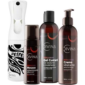 DIVINA BLK Kit Definizione e Refresh per capelli mossi, ricci, super ricci e afro Natural&Amazing di DIVINA BLK, 4 prodotti inclusi, trattamento completo