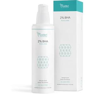 colibri skincare 2% BHA Peeling viso chimico esfoliante con acido salicilico - tutti i tipi di pelle, specialmente grassa e mista - scrub donna e uomo - 100 ml