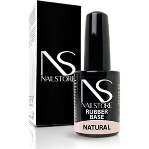 Nail Store - Base Rubber Natural per Unghie Sottili deboli, Rinforzante per unghie naturali, Base Gel Adesione per Smalto Semipermanente Forte Adesione Autolivellante