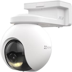 EZVIZ 8MP Telecamera WiFi Senza Fili per Esterni, Batteria da 10400mAh, Rilevamento di Persone/Veicoli, Telecamera Esterna a 360°, Modalità AOV, Visione Notturna a Colori, Difesa Attiva, CB8 Pro 4K