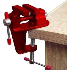 Avilia Morsa da Banco Girevole 180° e Morsetto a G - Max Apertura 30mm - Morsa Ideale per Falegnameria e officina - Morsa da Tavolo Perfetta per Ogni Superficie di Lavoro