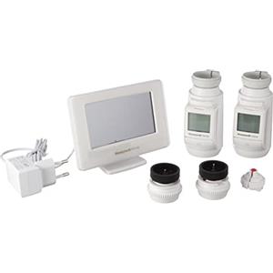Honeywell Home THR99C3102 evohome Starter Pack, incl. termostato Wi-Fi Smart e 2 Teste termostatiche Wireless per radiatori, Bianco (3 Pezzi)