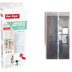 A2ZWORLD Tenda Zanzariera Magnetica Per Porta, 160X240cm, Colore bianco, Zanzariera Anti Insetti Con Adesivo, Facile da Installare