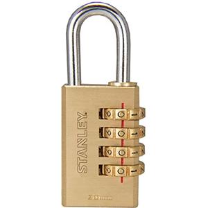 Stanley Lucchetto a Combinazione 30 mm a 4 Cifre per Armadietti Palestra, Borse, Sacche, Cassette Sicurezza