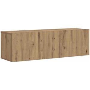 vidaXL Mobile TV a Parete Rovere Artigianale 100x30x30cm in Truciolato, Mobile TV a Parete, Mobile per dispositivi multimediali, consolle Porta TV