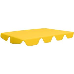 vidaXL Baldacchino per Dondolo Giardino Giallo 188/168x145/110 cm