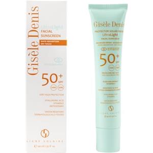 Gisele denis GISÈLE DENIS - Crema solare viso ultraleggera, 40 ml, protezione SPF 50+, cura della pelle, assorbimento immediato e finitura opaca, idrata la pelle, resistente all'acqua, per uso quotidiano