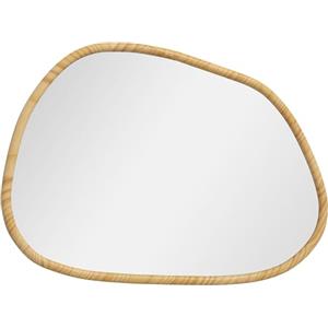 HOMCOM Specchio da Parete Moderno con Bordi Irregolari, Specchiera con Cornice in Legno per Camera, Soggiorno, Ingresso, 70x50cm