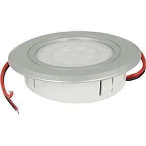 LEDLUX Mini Faretto Led Da Incasso Dimmerabile, Touch Dimmer On Off,DC 12V 24V 3W,Rotondo Foro 60mm (Argento Satinato, Bianco Neutro 4000K)