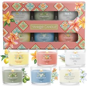 YANKEE CANDLE Confezione regalo di candele profumate Yankee Candle | Mini candele votive riempite | Miscela di cera di soia | Collezione Hello Italy | Regali perfetti per le donne | 6 pezzi