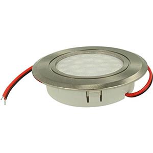 LEDLUX Mini Faretto Led Da Incasso 12V 24V 3W, Touch On/Off e Dimmer Direttamente da Faretto Stesso (Nichel Satinato, Bianco Neutro 4000K)