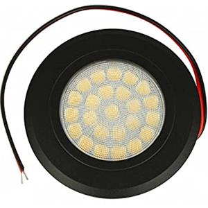 LEDLUX Mini Faretto Led Da Incasso 12V 24V 3W, Touch On/Off e Dimmer Direttamente da Faretto Stesso (Nero, Bianco Neutro 4000K)