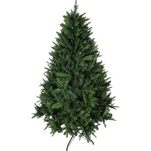 HOMCOM Albero di Natale Artificiale 180cm con 786 Rami Apertura Automatica, Albero di Natale Folto con Base in Metallo Facile da Montare, Verde
