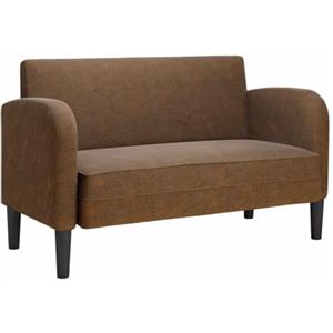 vidaXL Divano Divanetto Marrone 110 cm in Similpelle, divanetto, Divano, Divano, Divano a 2 posti, Divano, Divano, Divano a incandato, Salotto