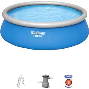 Bestway 57289-3 Set Piscina Gonfiabile Fast Set Rotonda da 457x122 cm