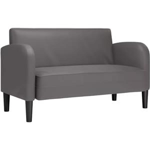 vidaXL Divano Divanetto Grigio 110 cm in Similpelle, divanetto, Divano, Divano, Divano a 2 posti, Divano, Divano, Divano a incandato, Salotto