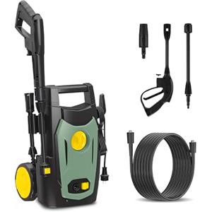 Avilia Idropulitrice 1200W Turbo Boost - Idropulitrice 100 Bar, 6.5 L/min, Con Lancia e Sistema Total Stop - con Serbatoio Acqua per Auto, Moto e Bici