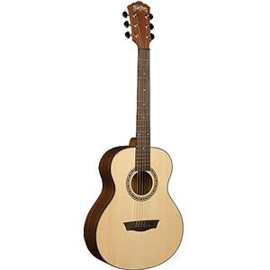 Washburn Serie Apprendista G-Mini 5 - Chitarra Acustica a 6 Corde, Misura 7/8, con Custodia Morbida