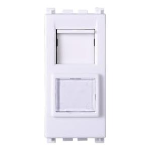 A2ZWORLD 1 Pezzo Connettore Rete Presa Dati RJ45 CAT5E, Compatibile Con Vimar Arkè, Colore Bianco