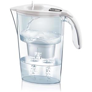 LAICA Stream Line Caraffa Filtrante - Bianca - 2,3L - Timer Digitale - 6 Limescalestop Filtri inclusi - Riduce il Calcare nell'Acqua e Migliora il Gusto dell'Acqua - Made in Italy