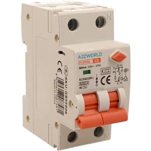 ZOREI Interruttore Magnetotermico Differenziale 300mA 6A C6, RCBO Tipo AC Curva C, Salvavita 1P+N 6000A, Occupa 2 Moduli DIN