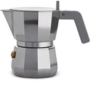 Alessi DC06/1 Caffettiera Espresso, Aluminum, 13.5 x 7.1 x 10.9 cm, 300 ml