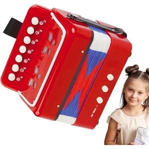 Generico Bambini per la fisarmonica - fisarmonica con 7 chiavi, strumento musicale per principianti | La fisarmonica portatile portatile per bambini di età di 3+, giocattolo musicale per bambini, regalo per ra